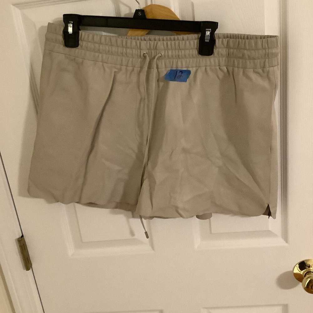 All Saints Leather Shorts